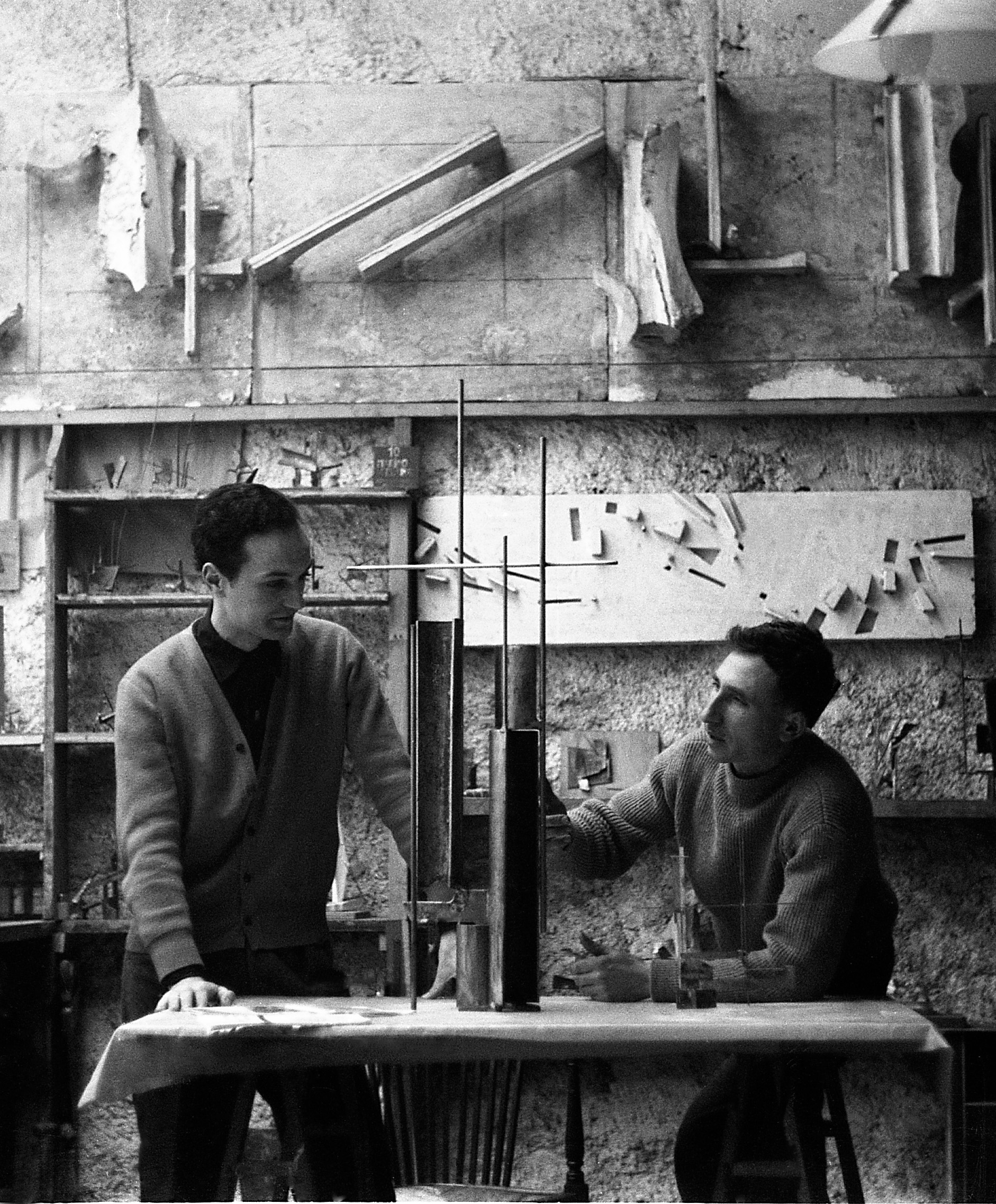 Marino di Teana en 1958 Atelier de la Rue Truffaut à Paris