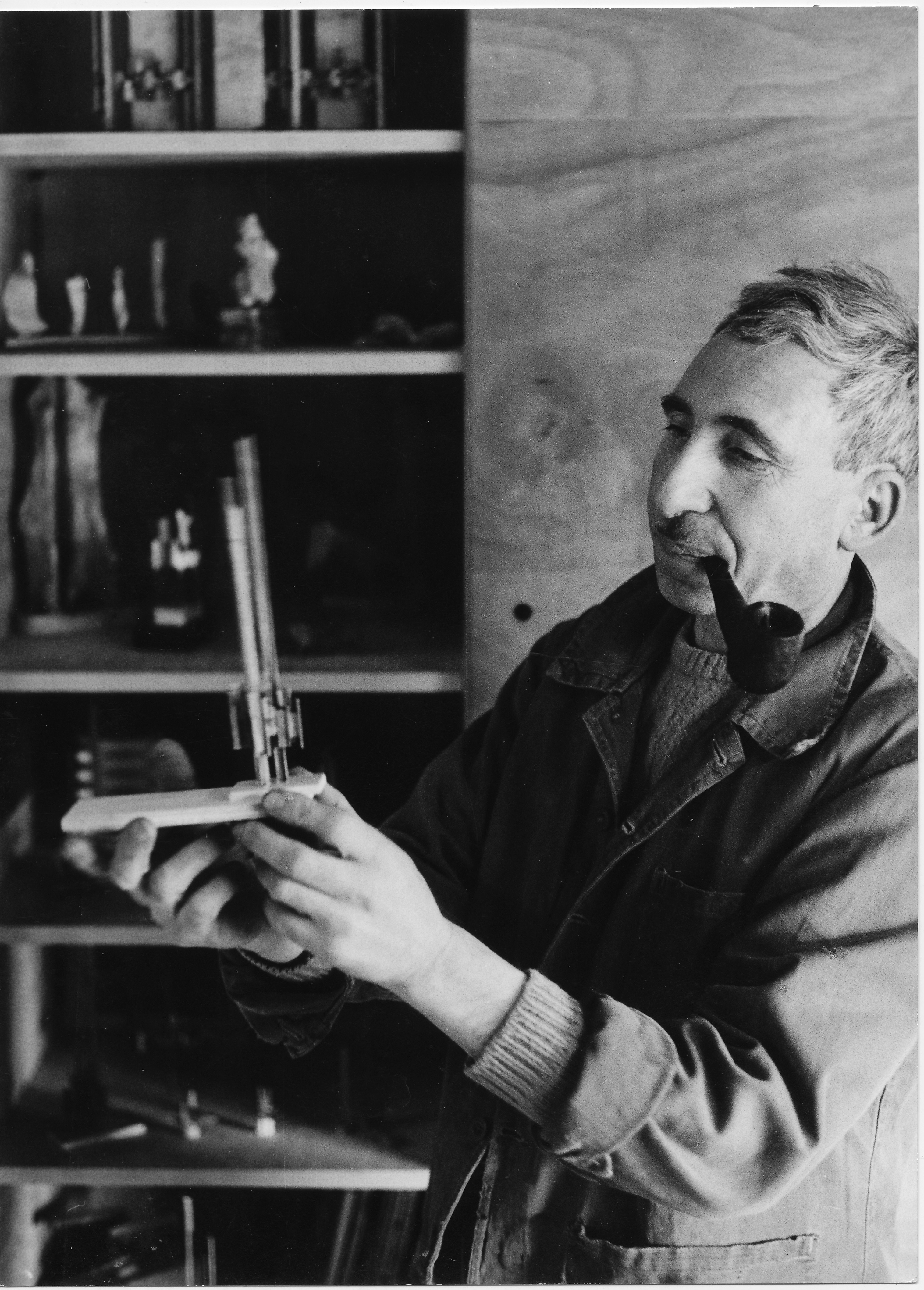 Marino di Teana en 1979 dans son Atelier