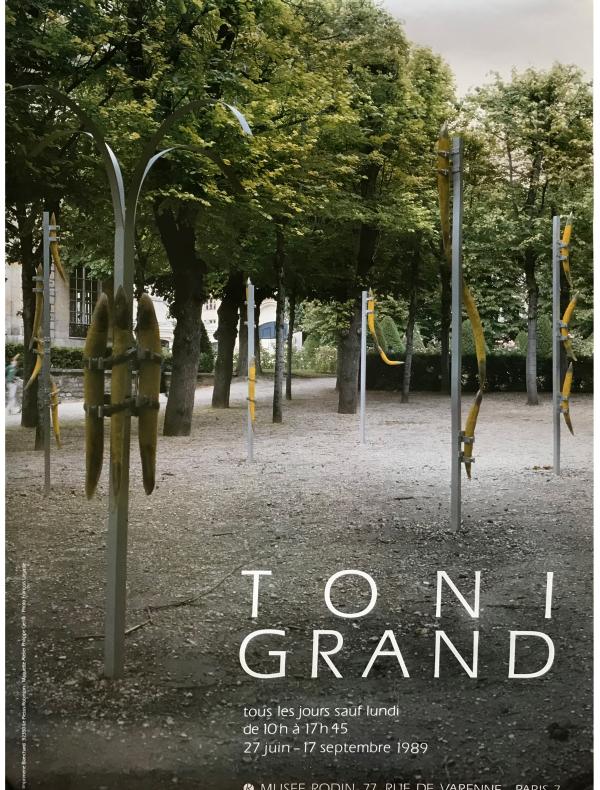 Affiche de l'exposition Toni Grand au musée Rodin