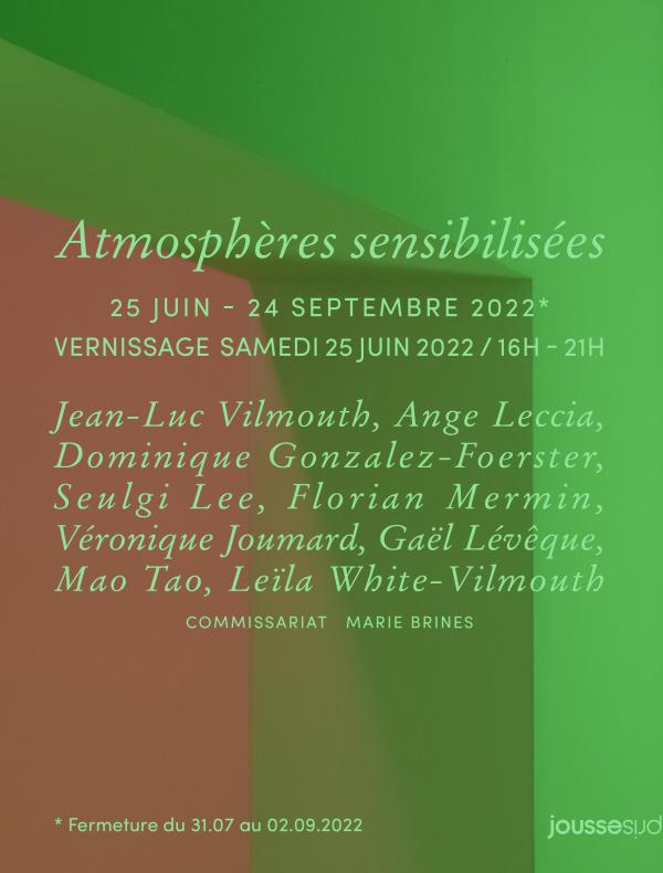 Atmospheres sensibilisées- galerie Jousse-Entreprise