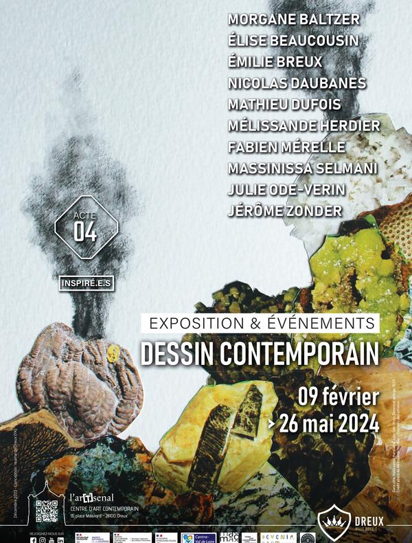 Inspiré.e.s - Acte 4 - Dessin contemporain du 9 février au 26 mai 2024 à l'arTsenal, centre d'art contemporain de Dreux