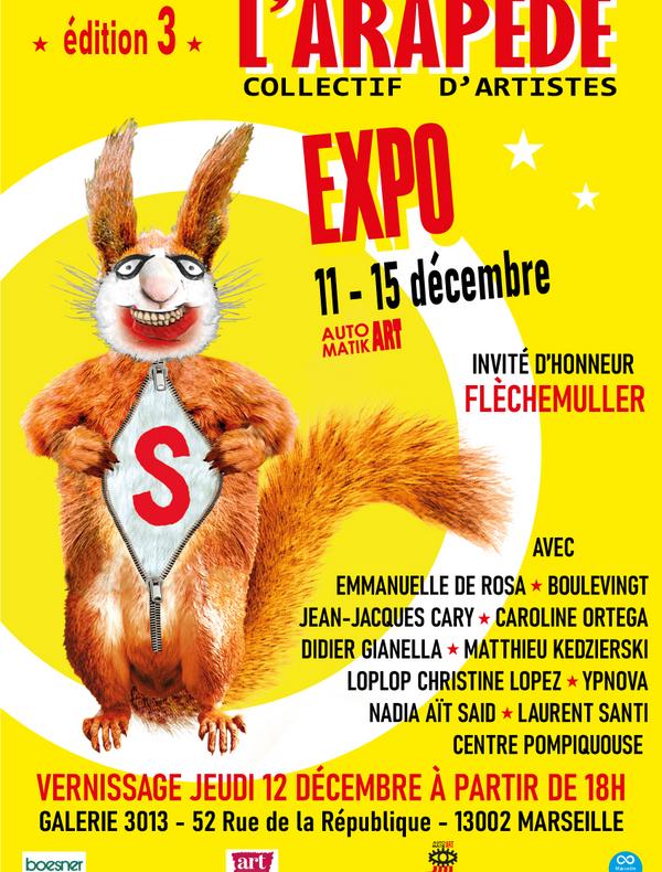 Affiche de l'exposition avec liste des exposants