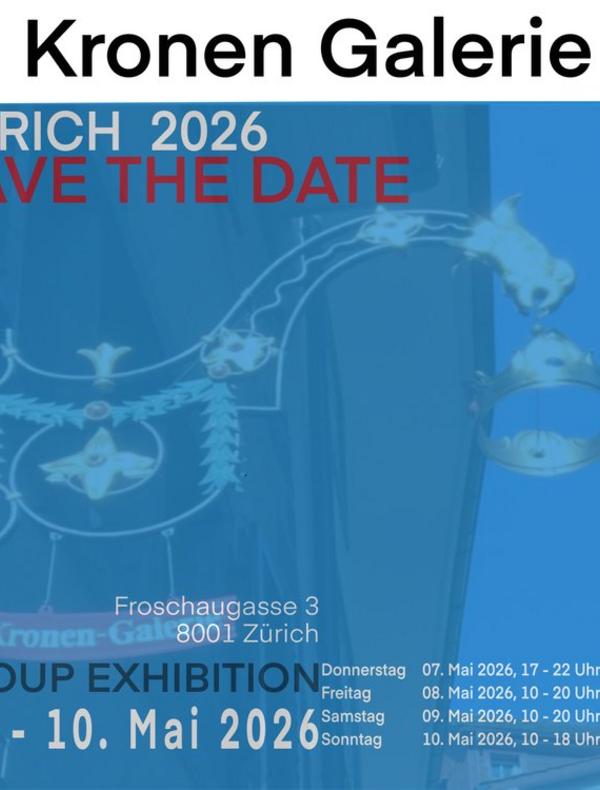 ARTdeSUISSE Zurich, édition de printemps 2026 à la Kronen Galerie