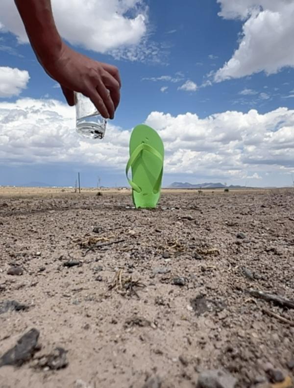 Donner un verre d'eau au désert chaque jour