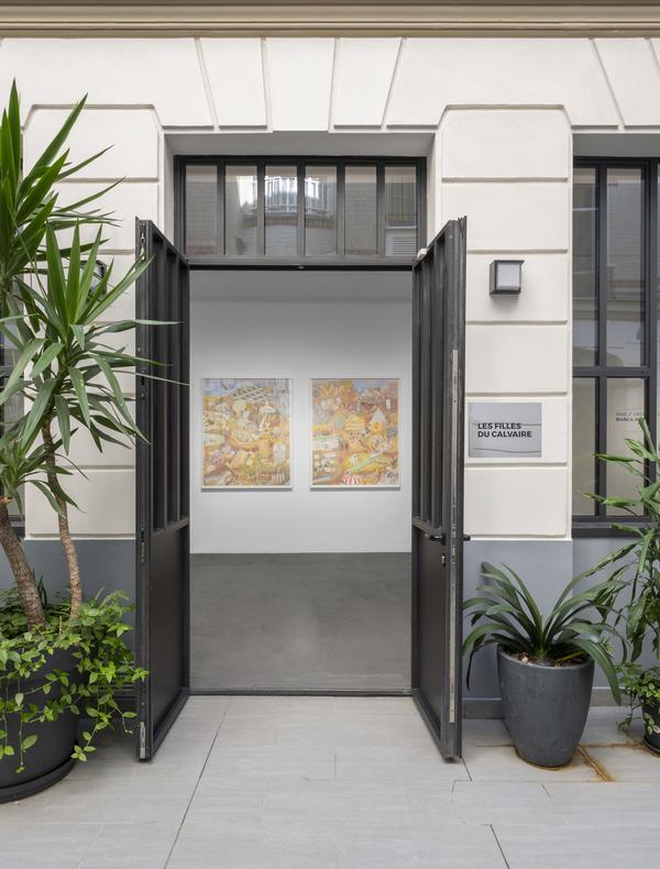 Vue de l’exposition personnelle de Bianca Argimón, Fake it until you lose it, 2025, Les filles du calvaire, Paris
