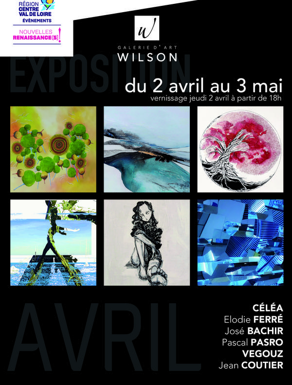 Exposition d'Avril 2026 Galerie Wilson Blois