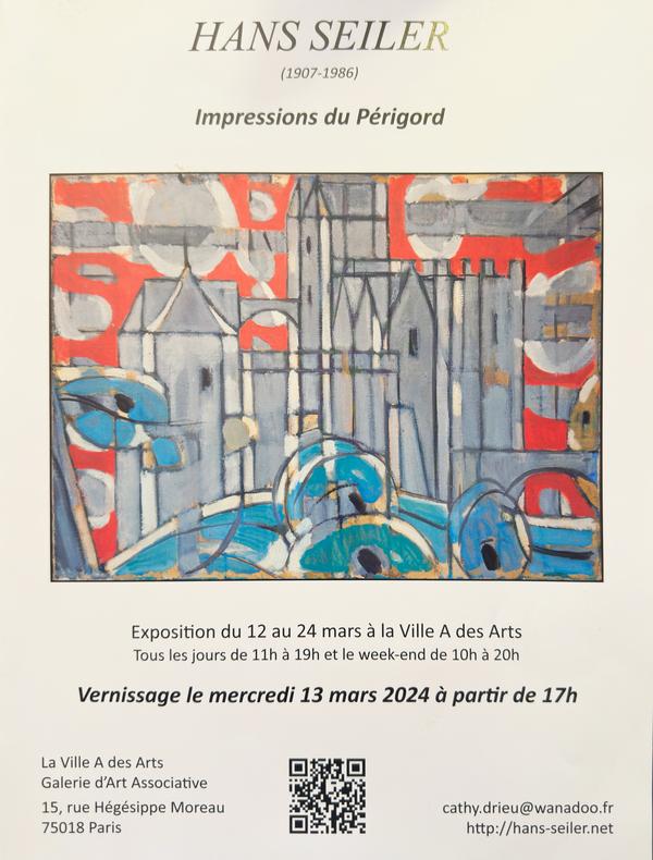 affiche exposition Hans Seiler à la ville A des Arts