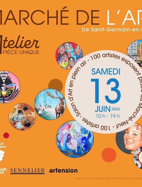 flyer du Marché de l'Art de Saint-Germain-en-Laye