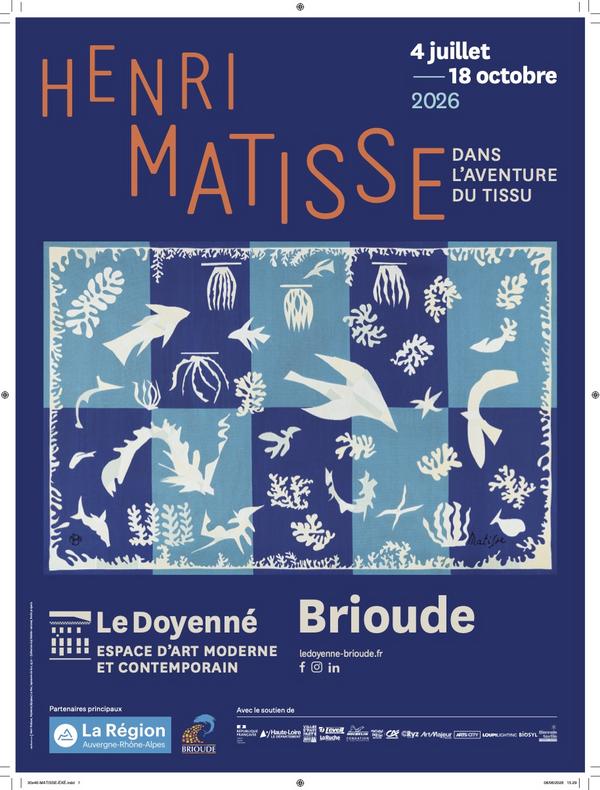 Affiche exposition Matisse, Brioude