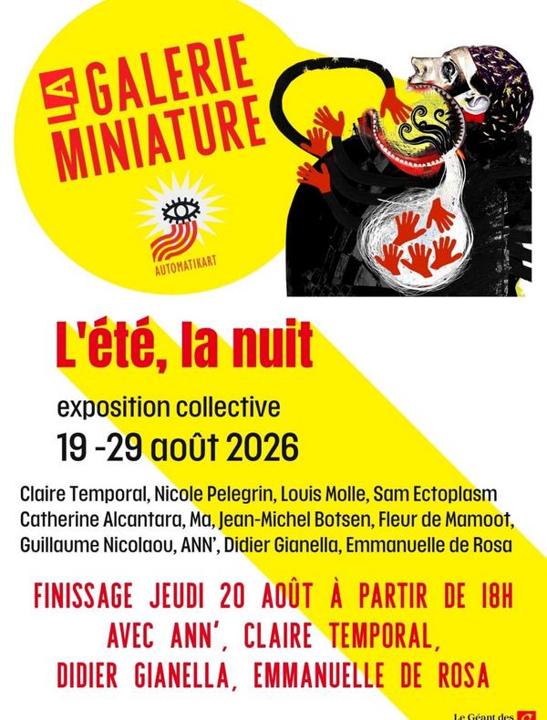Affiche de l'exposition d'août 2026
