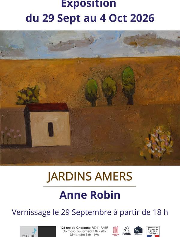 Exposition Anne Robin artiste peintre - Au Génie de la Bastille à Paris