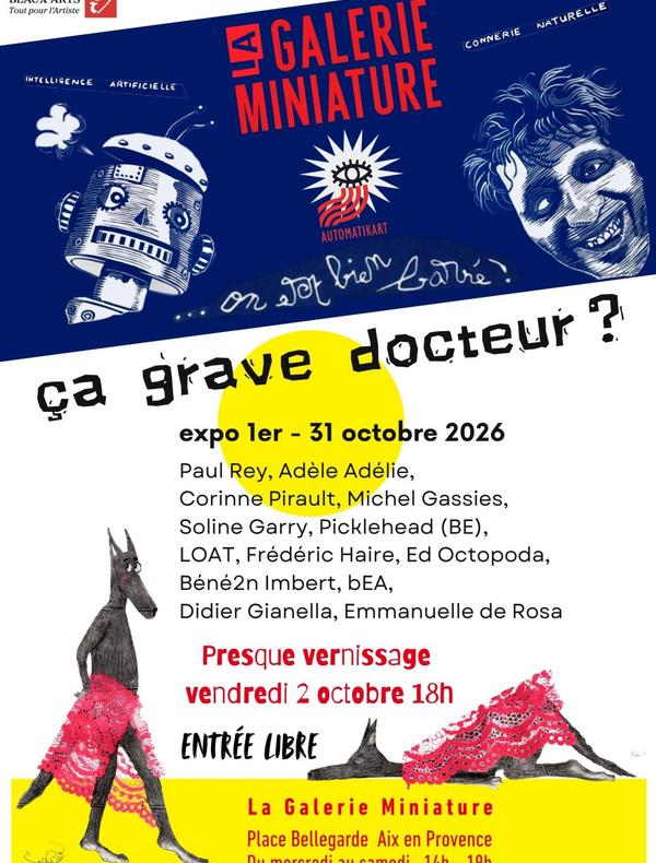 Affiche de l'exposition d'octobre 2026 à La Galerie Miniature