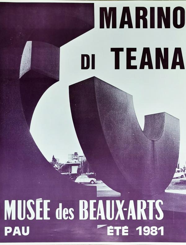 Affiche de l'exposition Marino di Teana Musée de Pau