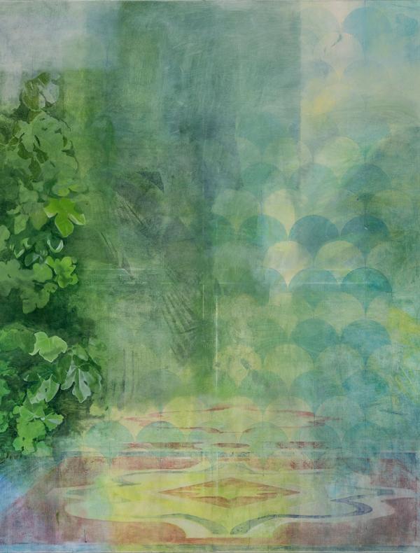 Yann Lacroix, Accommodation lumineuse, 2026, huile sur toile, 180 x 145 cm