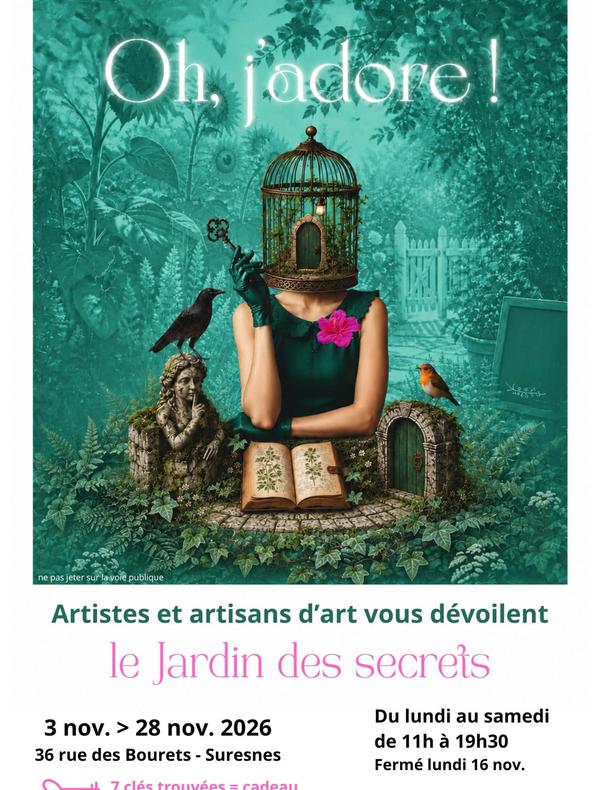 affiche de l'exposition le Jardin des secrets