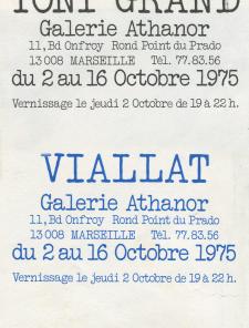 Toni Grand et Claude Viallat, Galerie Athanor