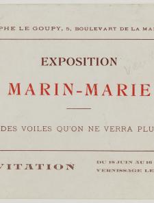 exposition de Marin Marie chez Le Goupy en 1927