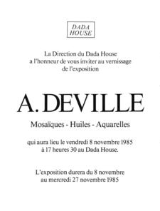 A.DEVILLE Mosaïques-Huiles-Aquarelles