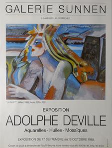 Exposition Adolphe Deville galerie Sunnen, 1988