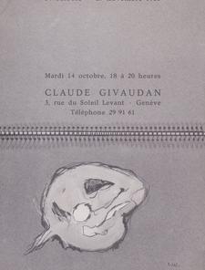 Exposition galerie Claude Givaudan, 1980