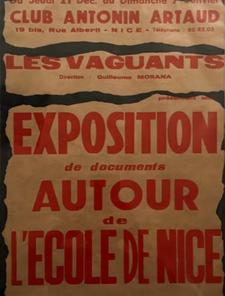 Autour de l'Ecole de Nice, club Antonin Artaud, Les Vaguants