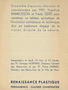 exposition Galerie Charpentier, 1939