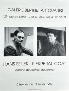 dessin, gouaches, aquarelles, exposition de Hans Seiler et Pierre Tal-Coat
