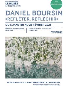 Daniel Boursin affiche exposition solo Musée Marzelles, Marmande
