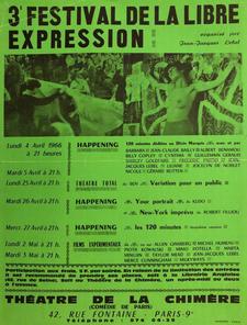 Affiche 3e festival de la Libre expression