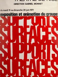 Affiche de Supports Surfaces, théâtre de Nice