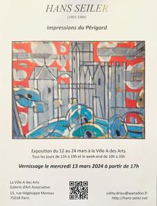 affiche exposition Hans Seiler à la ville A des Arts