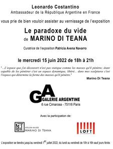 Marino di Teana à l'Ambassade d'Argentine à Paris