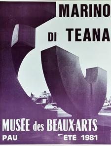 Affiche de l'exposition Marino di Teana Musée de Pau