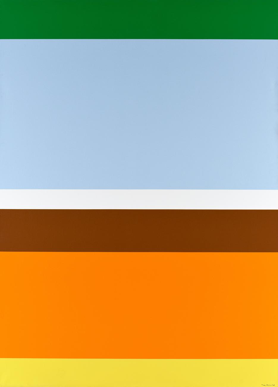 Catalogue raisonné, Jean Legros, Toile à bandes, Printemps nouveau, 1976
