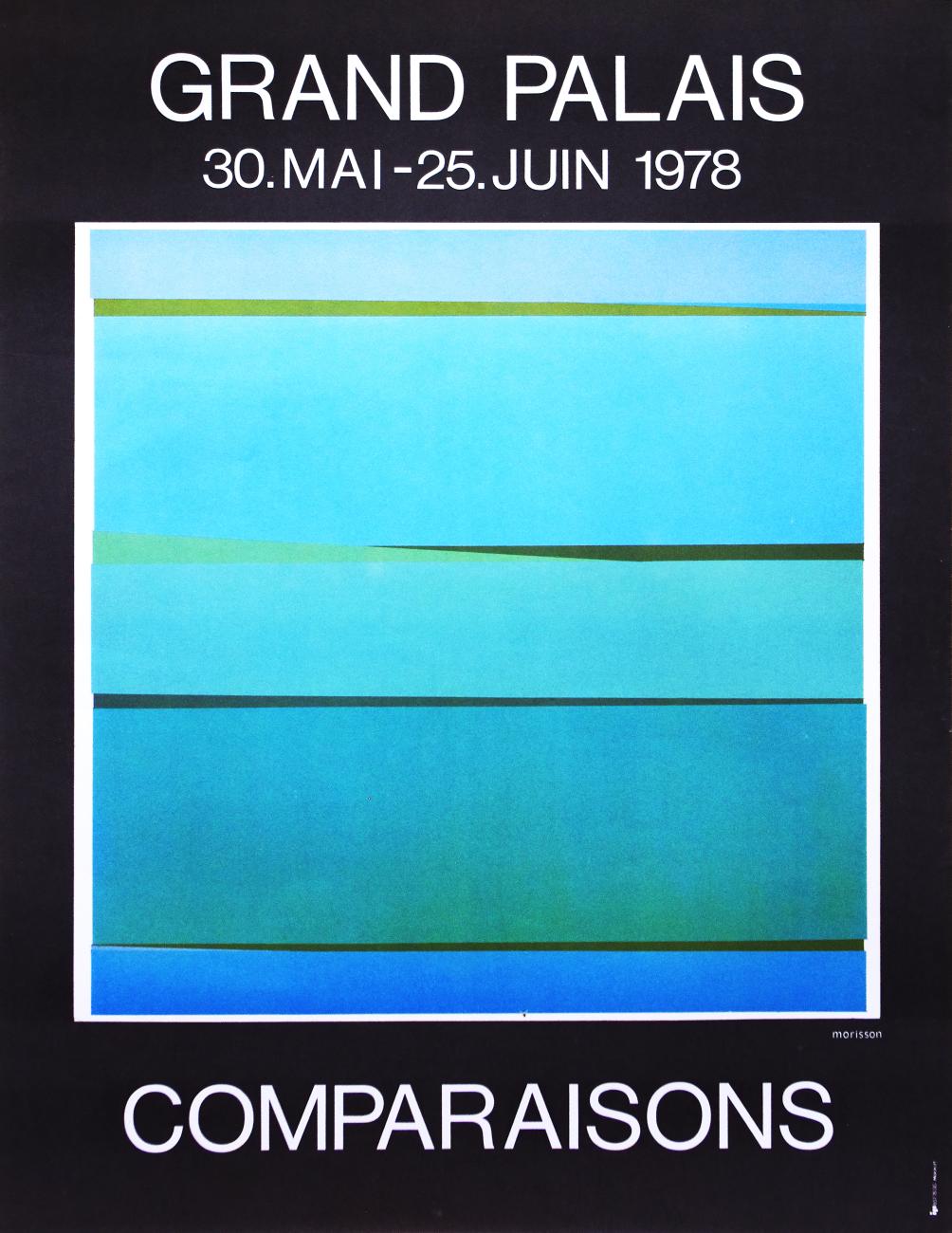 Affiche exposition salon Comparaisons, 1978