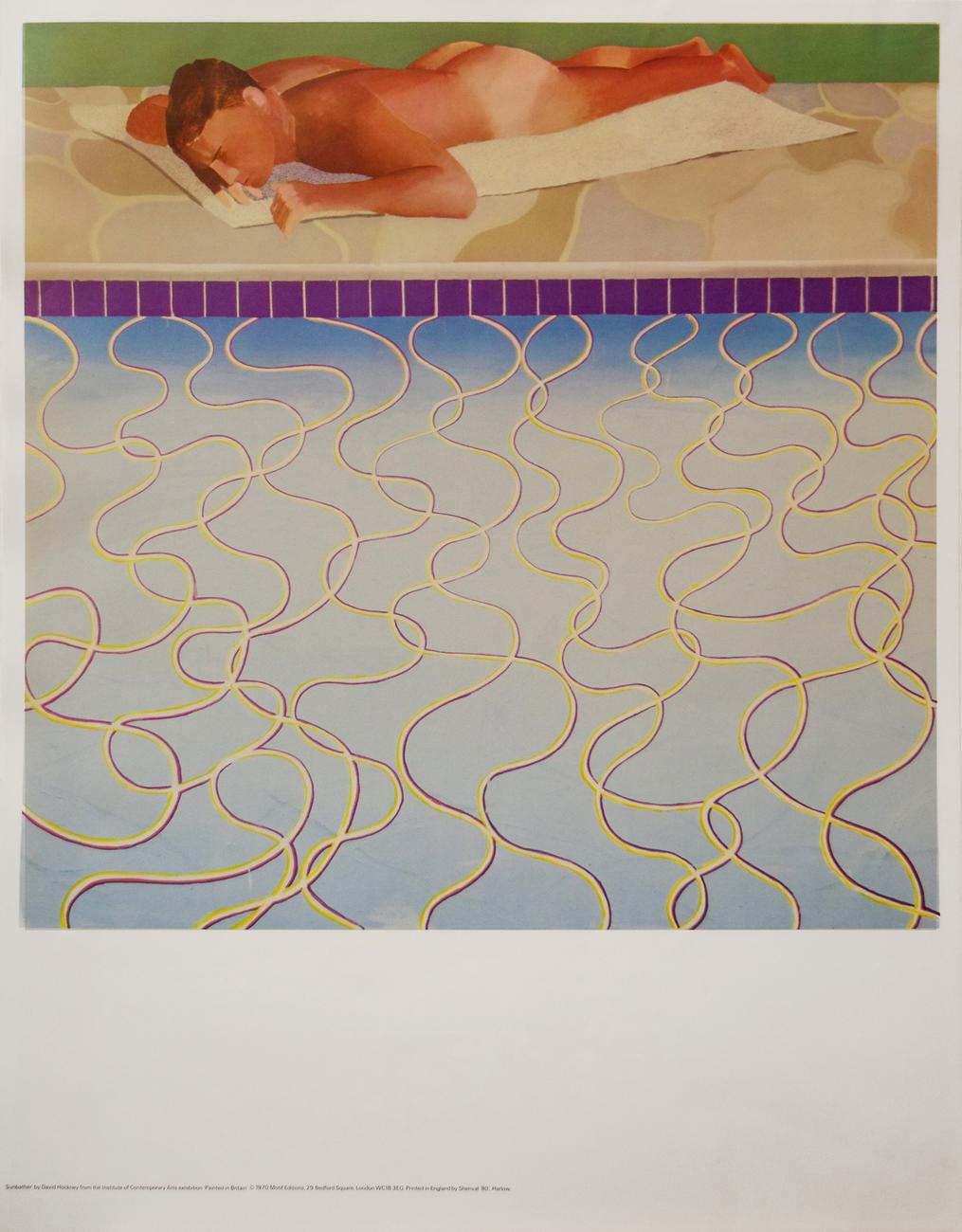 Sunbather par David Hockney