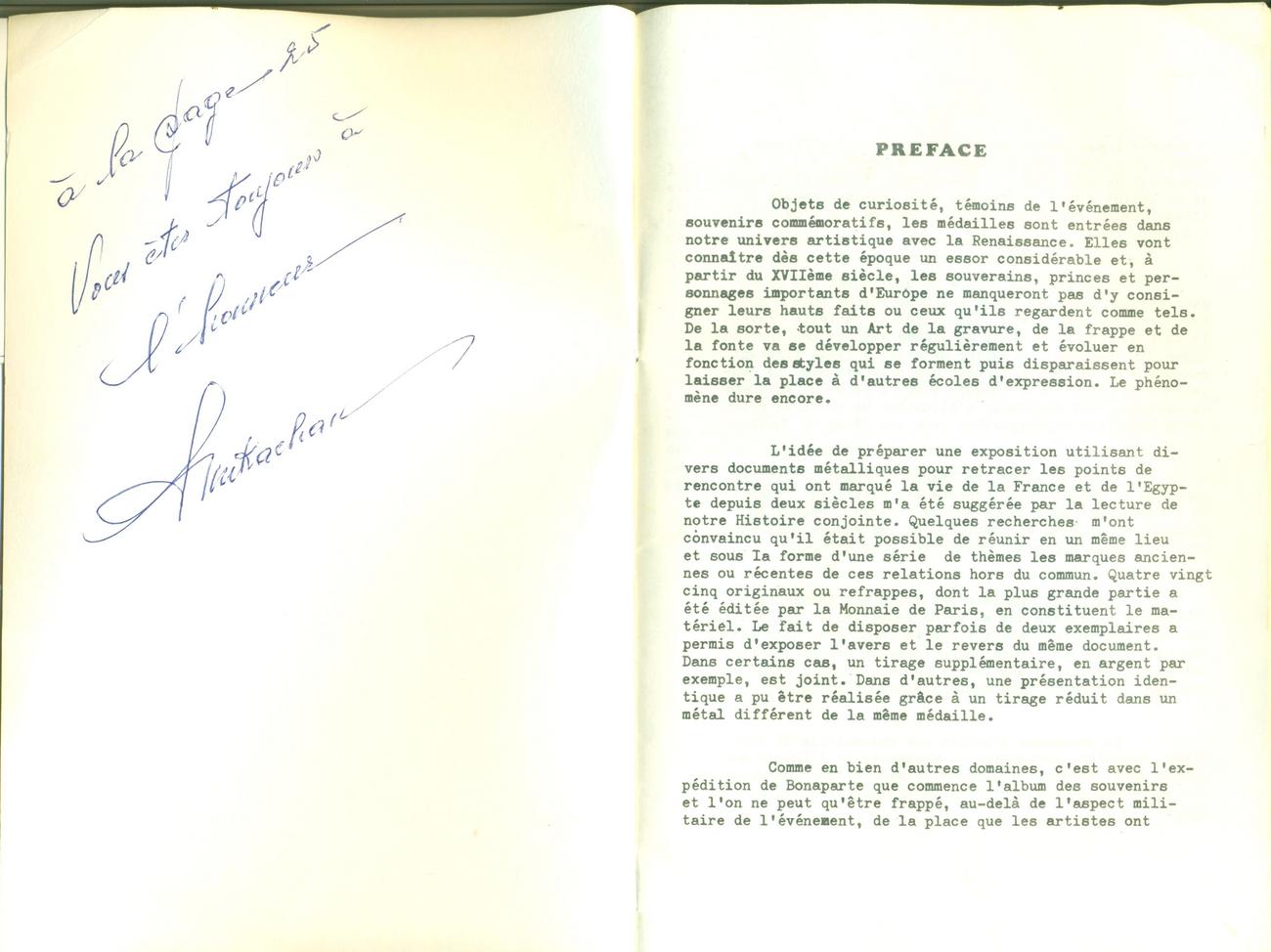 Catalogue Art de la médaille 1982 Le Caire -2