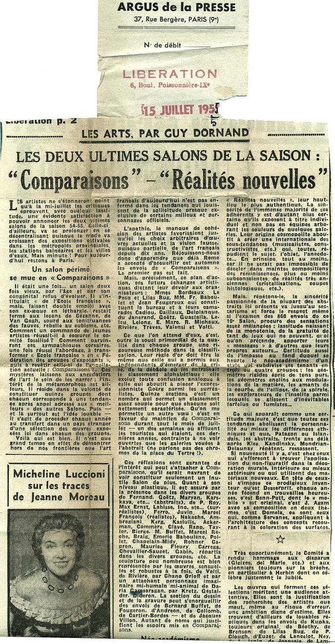 Comparaisons Guy Dornand