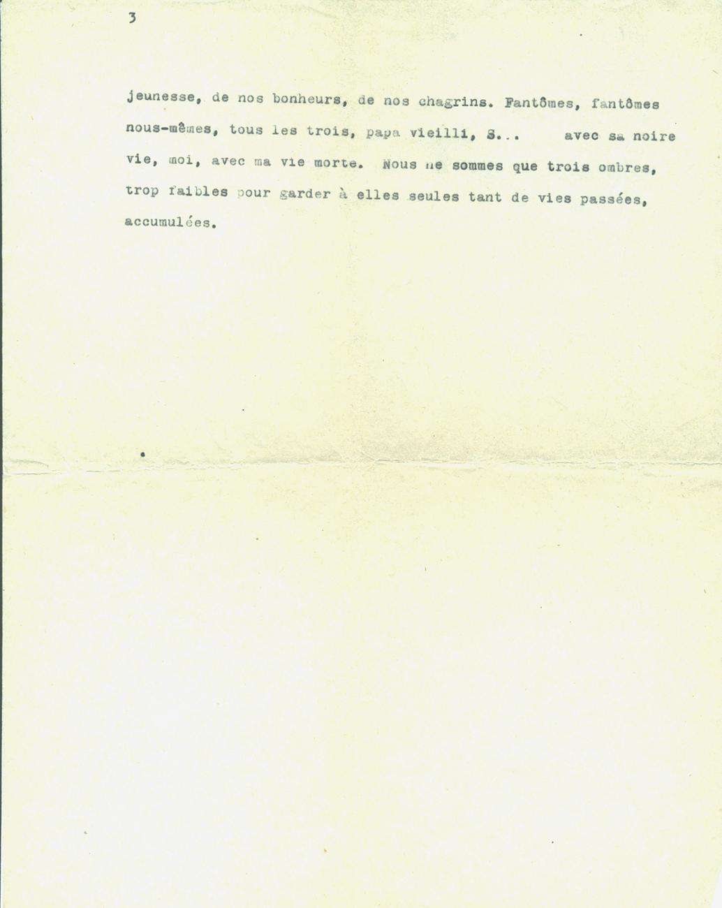 Décès de sa mère - 3