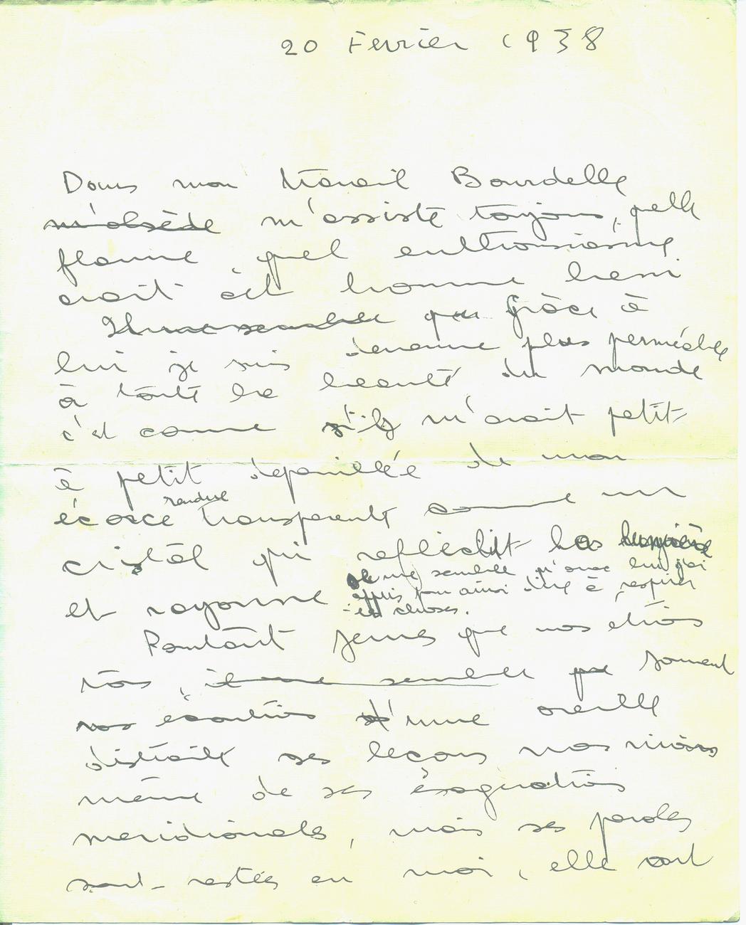 Feuillet manuscrit 1