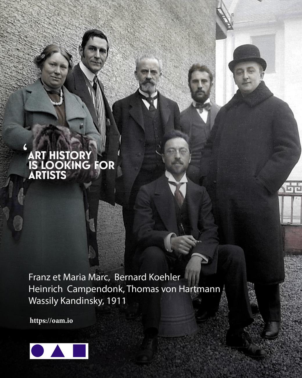 Der Blaue Reiter, Rejoignez OAM, annoncez vos expositions, vendez vos oeuvres et créez votre catalogue raisonné