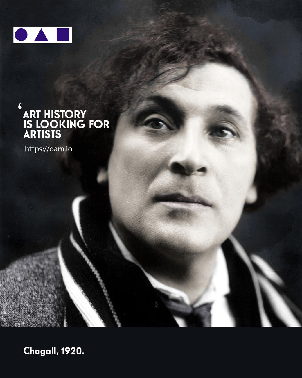 Marc Chagall, Rejoignez OAM, annoncez vos expositions, vendez vos oeuvres et créez votre catalogue raisonné