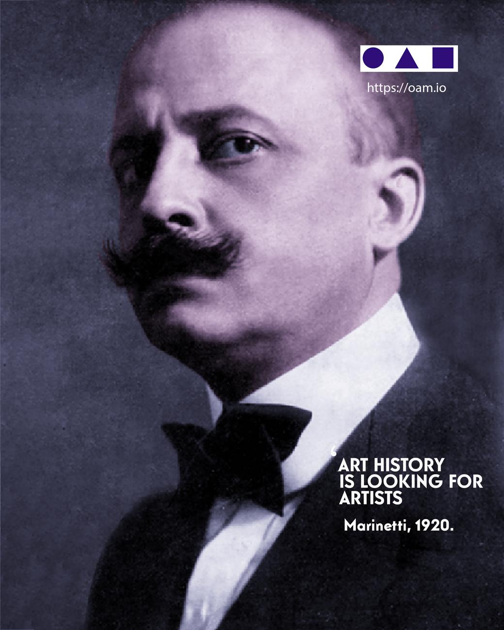 Filippo Marinetti, l'Histoire de l'Art cherche des artistes Filippo Marinetti, Rejoignez OAM, annoncez vos expositions, vendez vos oeuvres et créez votre catalogue raisonné