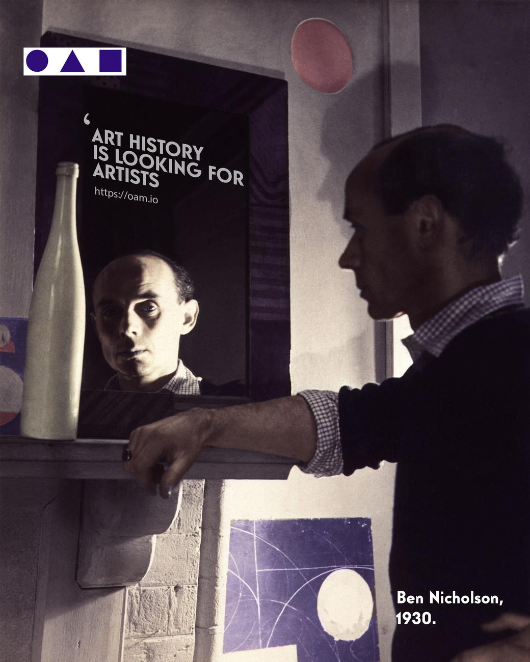 Ben Nicholson, L'Histoire de l'Art cherche des artistes Ben Nicholson, Rejoignez OAM, annoncez vos expositions, vendez vos oeuvres et créez votre catalogue raisonné