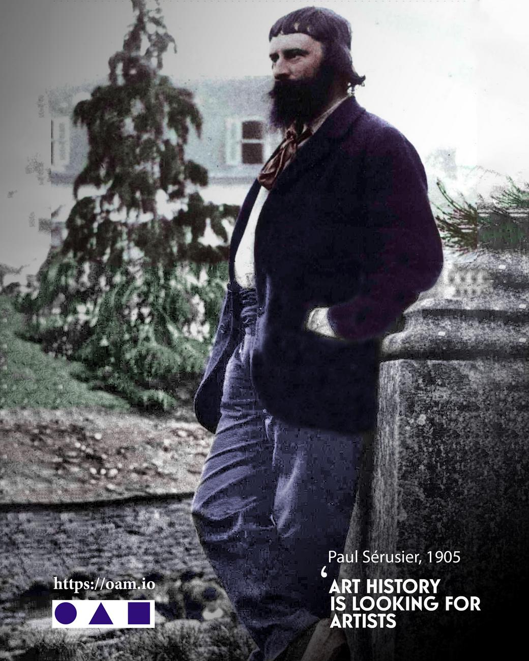 Paul Sérusier, L'Histoire de l'Art cherche des artistes Paul Sérusier, Rejoignez OAM, annoncez vos expositions, vendez vos oeuvres et créez votre catalogue raisonné