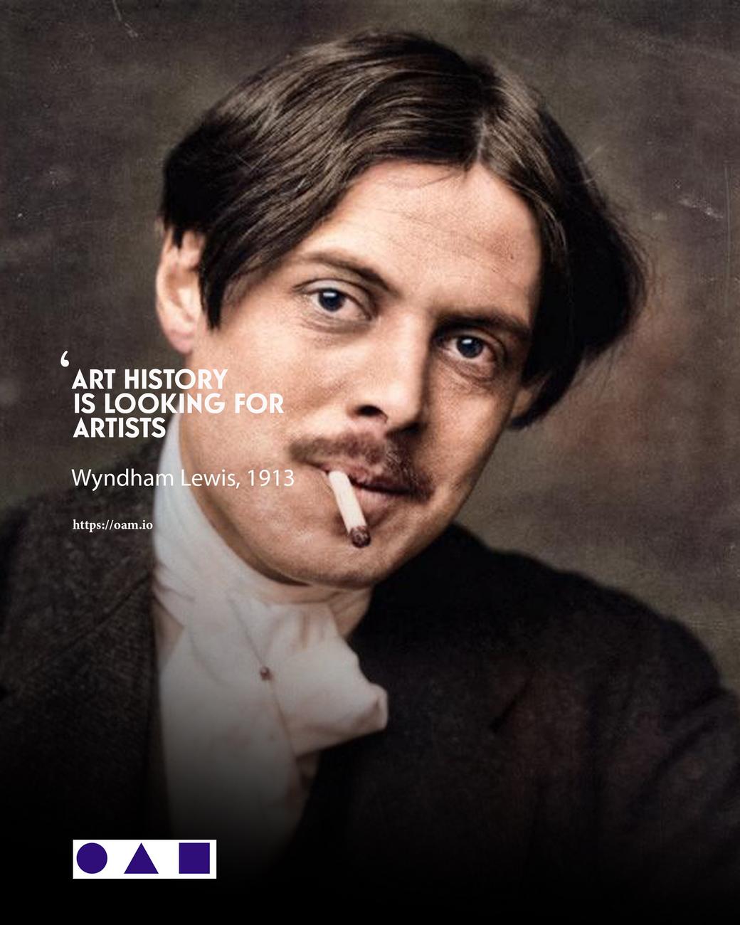 Wyndham Lewis, L'Histoire de l'Art cherche des artistes Wyndham Lewis, Rejoignez OAM, annoncez vos expositions, vendez vos oeuvres et créez votre catalogue raisonné