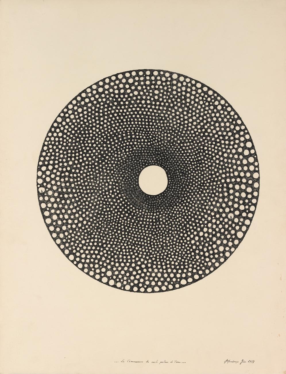 Catalogue raisonné, Bruno Mendonça, La connaissance du cercle porteur de trous
