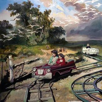 D'une toile Ã  l'autre, au trait de pinceau, Ã  l'huile... C'est un parcours dans l'enfance et le jeu. Des petites scÃ¨nes, de grands moments, des souvenirs, du thÃ©Ã¢tre... Les objets, les jouets, les figurines, les personnages et personnes seront bien lÃ , prÃ©sentes en couleurs,