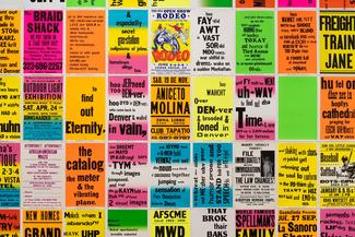The Singing Posters: Allen Ginsberg's Howl by Allen Ruppersberg (Part 1 & 2), 2003 (detail) 
