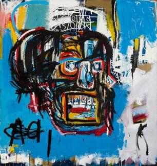 Jean-Michel Basquiat (American, 1960â1988). Untitled, 1982. Acrylic, spray paint, and oilstick on canvas, 721/8 x 681/8 in. (183.2 x 173 cm). Collection of Yusaku Maezawa. Â© Estate of Jean-Michel Basquiat. Licensed by Artestar, New York